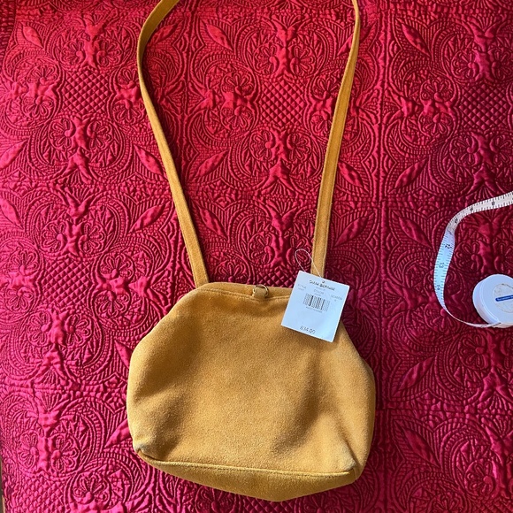 Genuine suede Gianni Bernini cross body bag - Picture 1 of 16